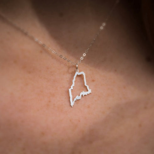 Maine Outline Necklace